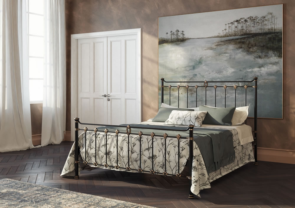 Кровать Dreamline Guardian (2 спинки) сталь-белый матовый 140х195