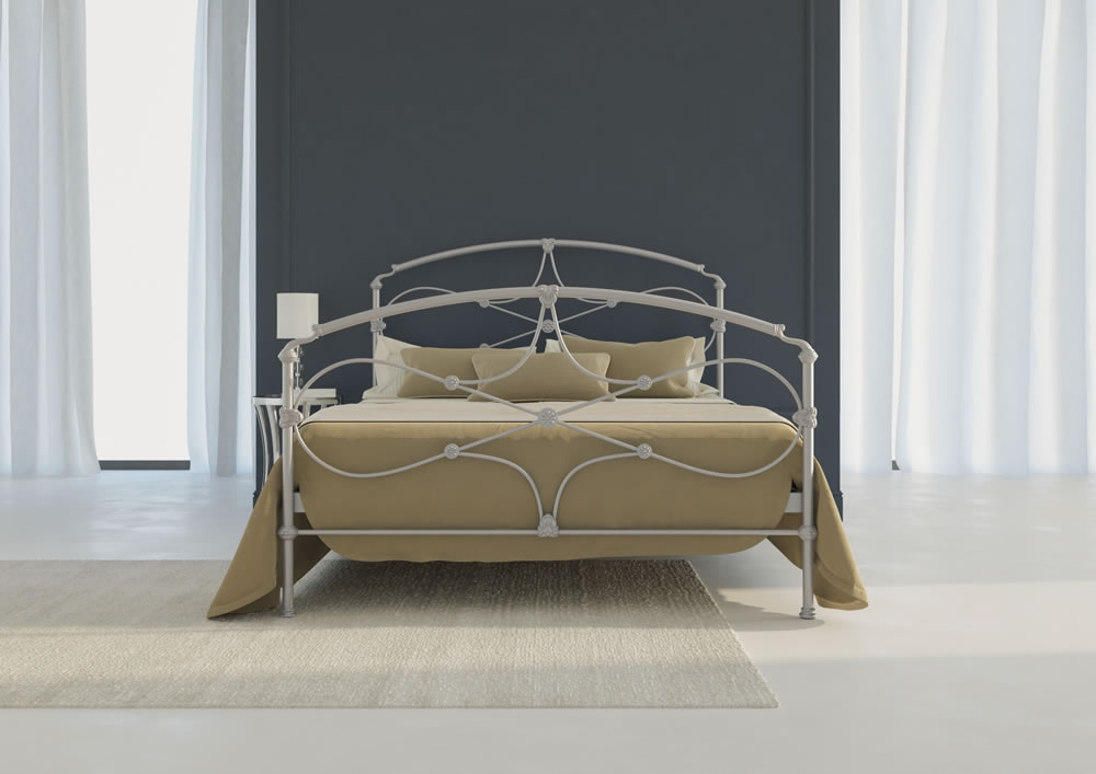 Кровать Dreamline Laiza (2 спинки) сталь-черный текстур 90х190