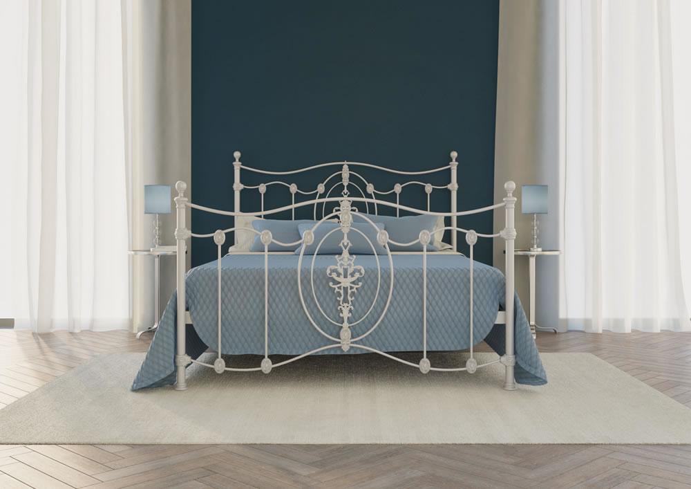 Кровать Dreamline Diana (2 спинки) сталь-бронза 180х190