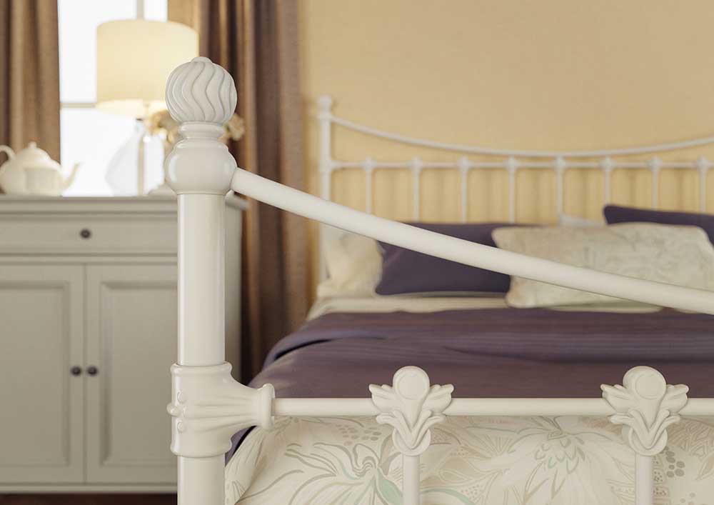 Кровать Dreamline Charm (2 спинки) сталь-бронза 160х190