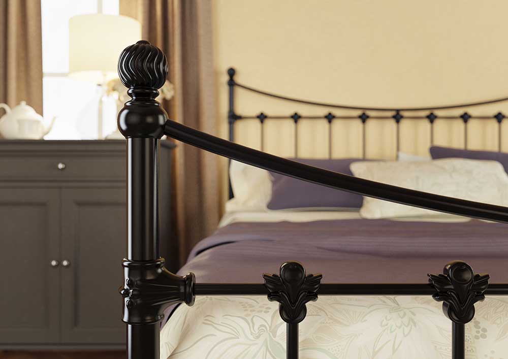 Кровать Dreamline Charm (2 спинки) сталь-бронза 160х190