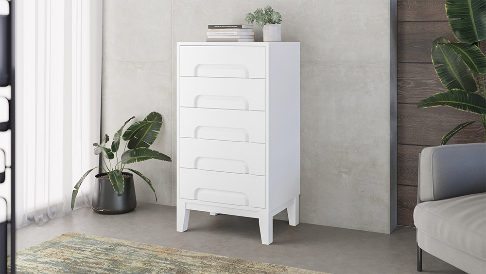 Комод Dreamline Венсе (узкий) ясень-венге 60х38х112,8