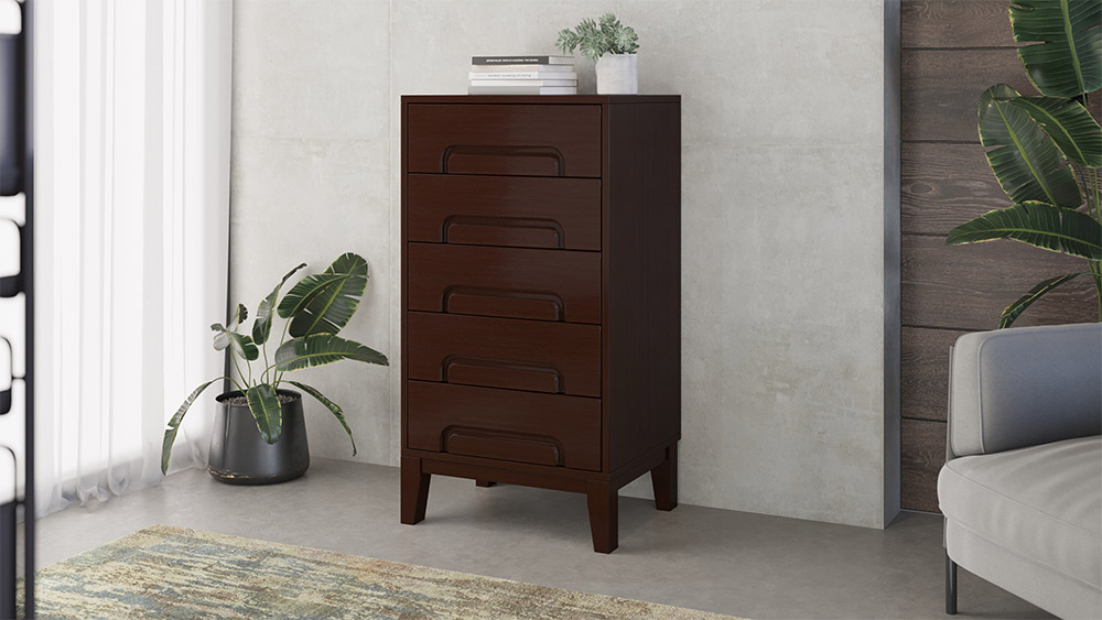 Комод Dreamline Венсе (узкий) ясень-венге 60х38х112,8