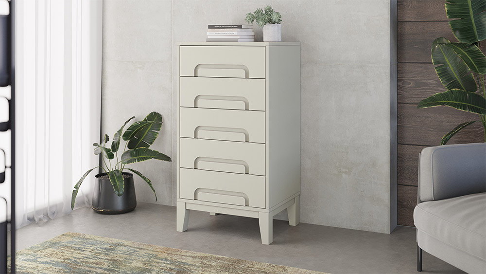 Комод Dreamline Венсе (узкий) ясень-венге 60х38х112,8