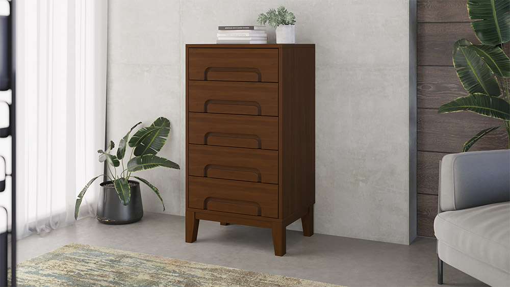 Комод Dreamline Венсе (узкий) ясень-венге 60х38х112,8