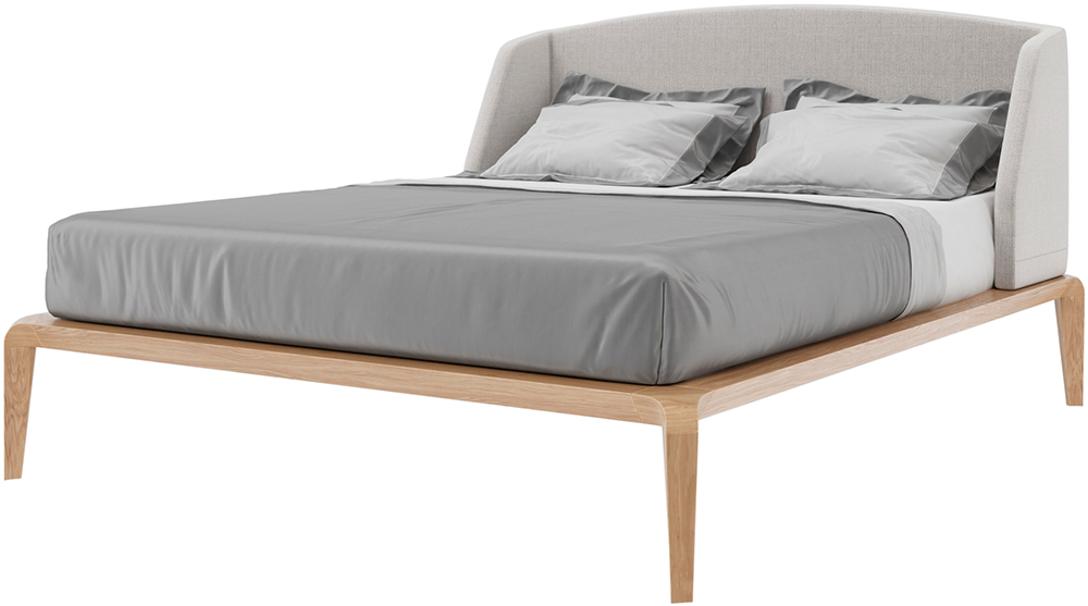 Кровать RIVI Harvey (дуб беленый/sakura 21) 140х200