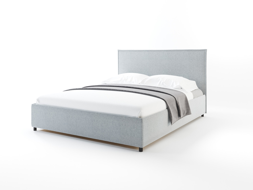 Кровать Dreamline Абрис (рогожка/серый) 160х190