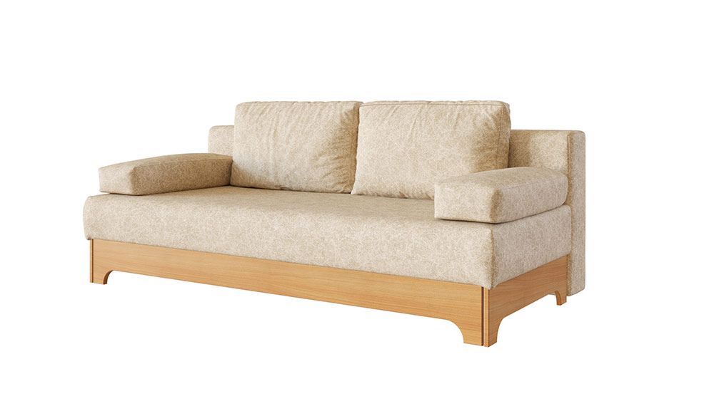 Диван Dreamline Амберг (бук/натуральный) (иск.замша - бежевый) DS 145х200