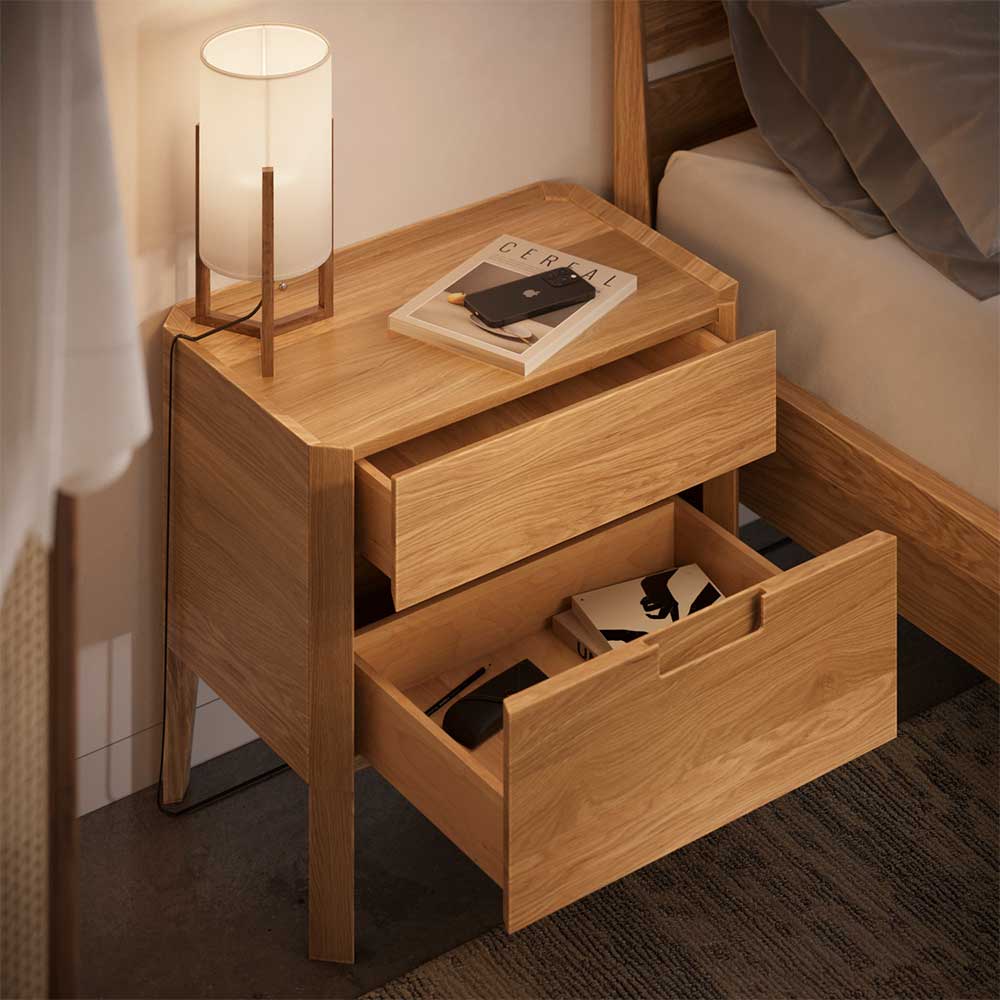 Тумба прикроватная RIVI Shape (цвет - дуб натуральный) 60х38х55