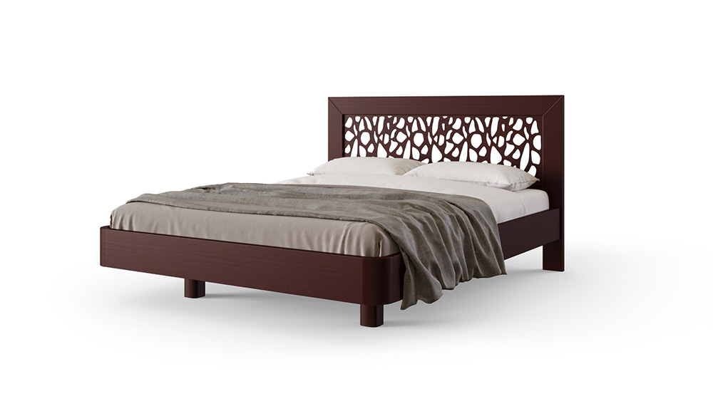 Кровать Dreamline Веро бук-красное дерево 160х190