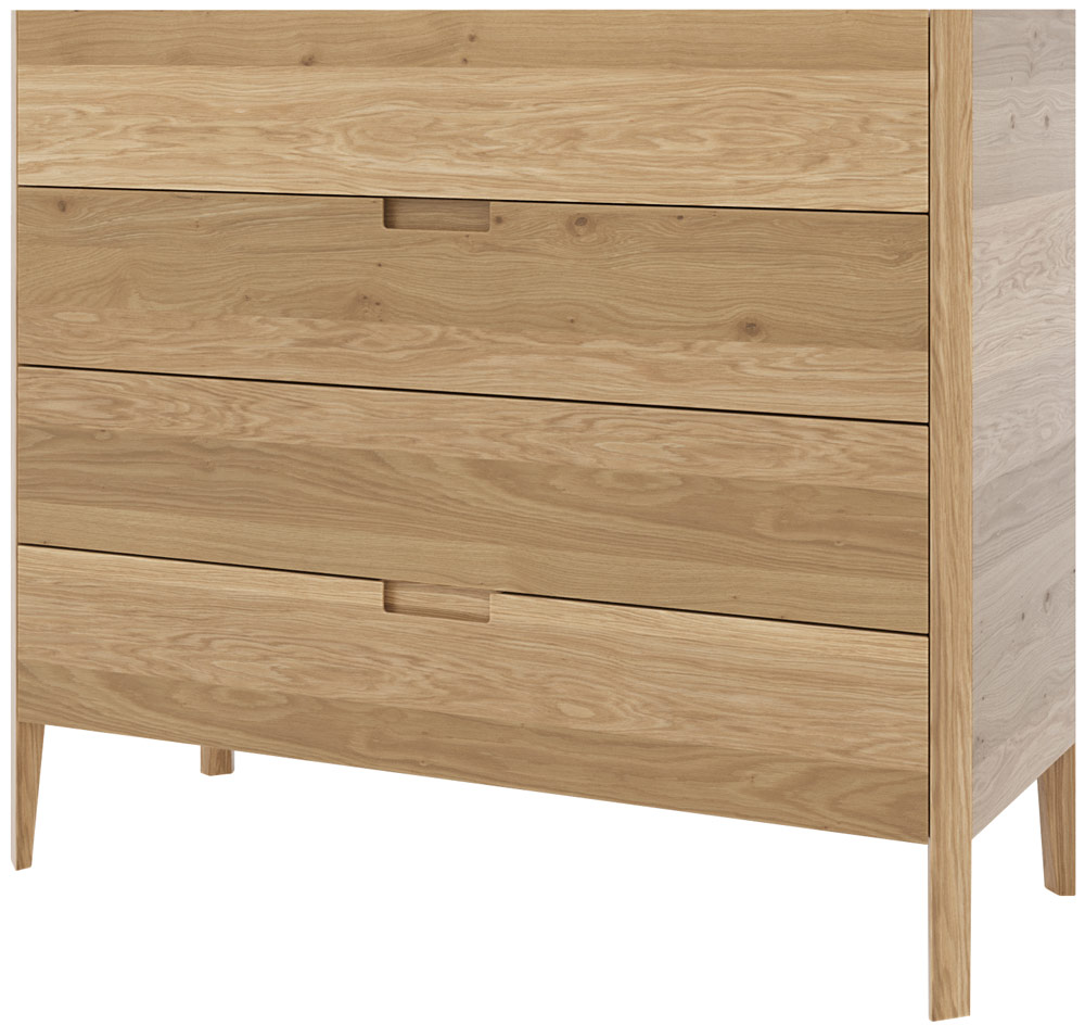 Комод RIVI Shape широкий (цвет - дуб натуральный) 126х50х107,5