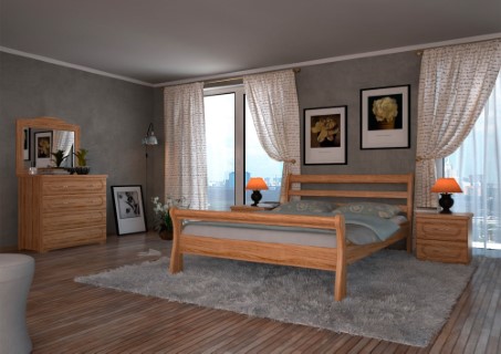 Кровать Дримлайн Милан бук-орех 90х200