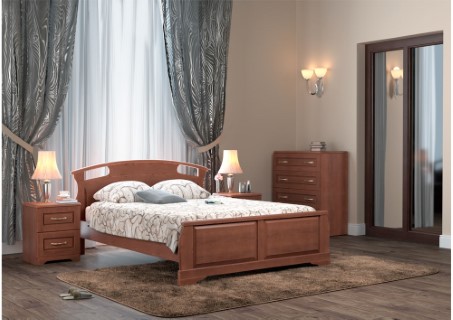 Кровать Дримлайн Афродита 1 ясень-орех 140х200
