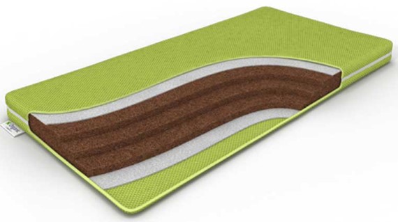 Детский матрас Дримлайн BabyOrganic Brown 60х120х10