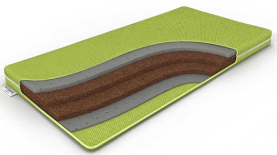 Детский матрас Дримлайн BabyOrganic Coal 60х120х10
