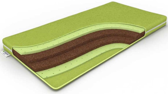 Детский матрас Дримлайн BabyOrganic Green 60х120х10