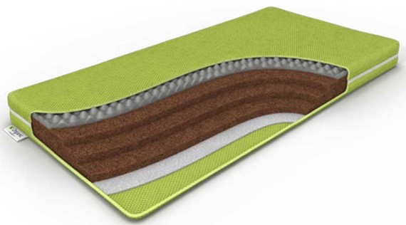 Детский матрас Дримлайн BabyOrganic Grey 60х120х12