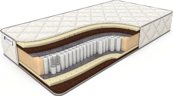 Матрас Дримлайн Prime Mix S-1000 (х/б жаккард) 90х185х27