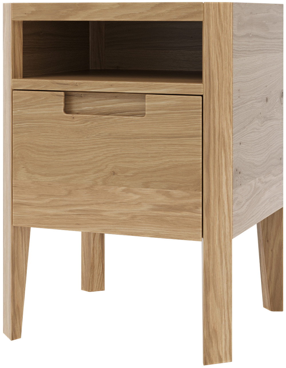 Тумба прикроватная RIVI Shape (цвет - дуб натуральный) 40х38х55