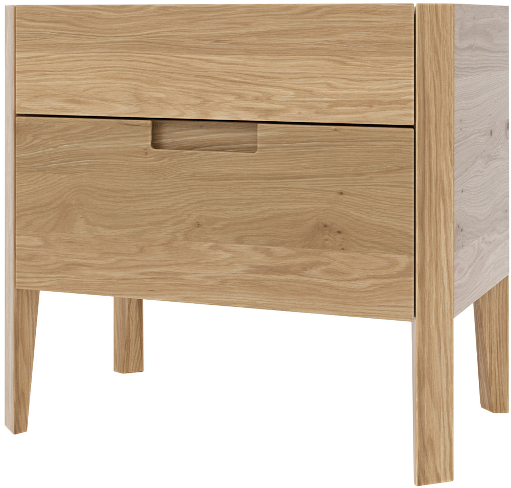 Тумба прикроватная RIVI Shape (цвет - дуб натуральный) 60х38х55